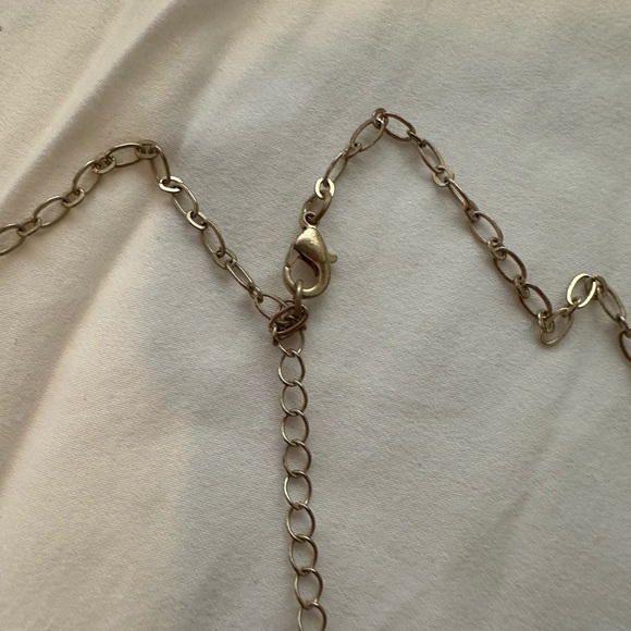 JM Collection Hammered Gold Tone and Black Necklace - Picture 5 of 6